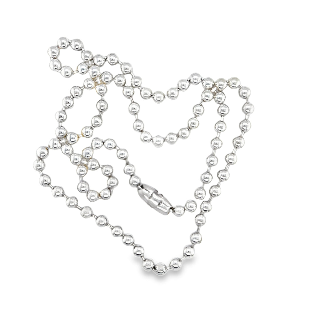 Silver Dog Tag Chain