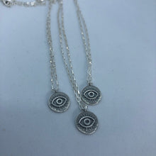 Load image into Gallery viewer, Silver Eye Necklace
