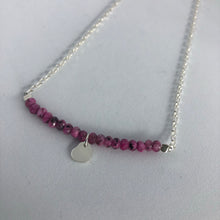 Load image into Gallery viewer, Silver Semi-Precious Stones &amp; Charm Necklace

