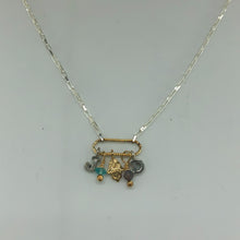 Load image into Gallery viewer, Silver and Gold-filled Charm Necklace
